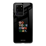 Go Your Own Way Samsung Galaxy S20 Ultra Glass Back Cover Online