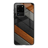 Tri Color Wood Samsung Galaxy S20 Ultra Glass Back Cover Online