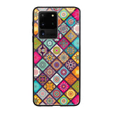 Multicolor Mandala Samsung Galaxy S20 Ultra Glass Back Cover Online