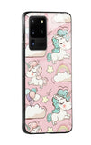 Balloon Unicorn Glass case for Samsung Galaxy S20 Ultra