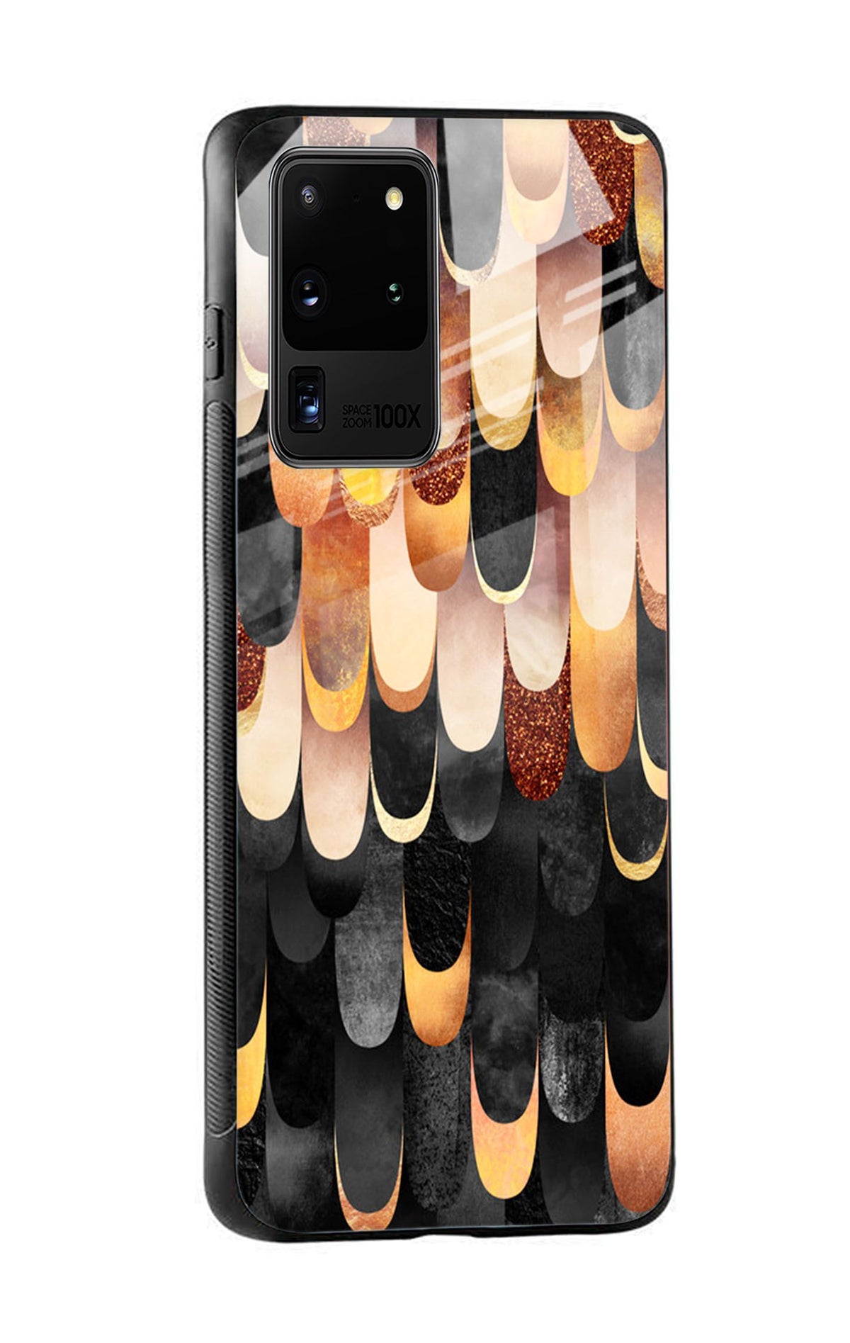 Bronze Abstract Glass Case for Samsung Galaxy S20 Ultra
