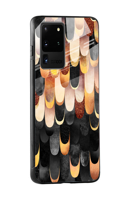 Bronze Abstract Glass Case for Samsung Galaxy S20 Ultra