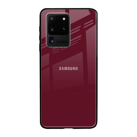 Classic Burgundy Samsung Galaxy S20 Ultra Glass Back Cover Online
