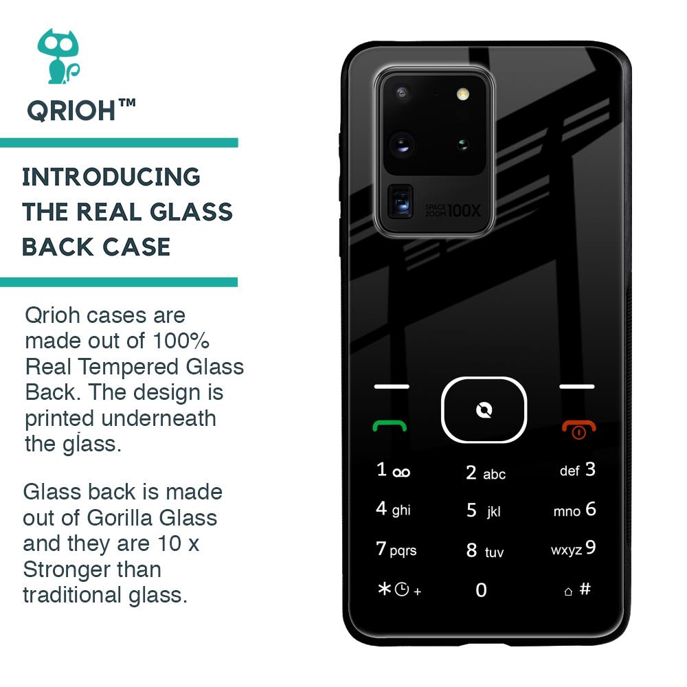 Classic Keypad Pattern Glass Case for Samsung Galaxy S20 Ultra