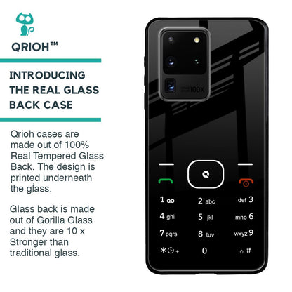Classic Keypad Pattern Glass Case for Samsung Galaxy S20 Ultra