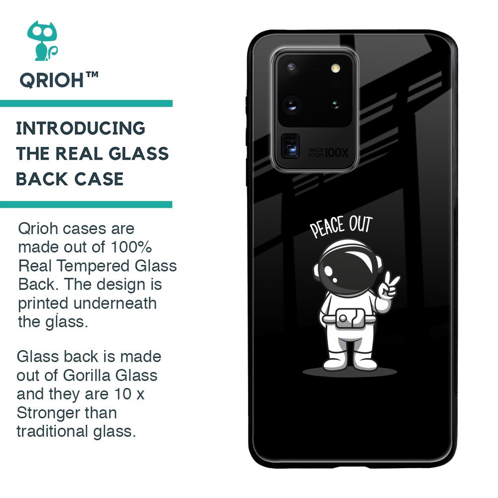 Peace Out Astro Glass Case for Samsung Galaxy S20 Ultra