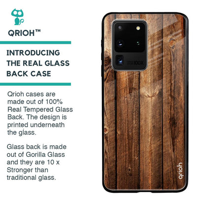 Timber Printed Glass case for Samsung Galaxy S20 Ultra