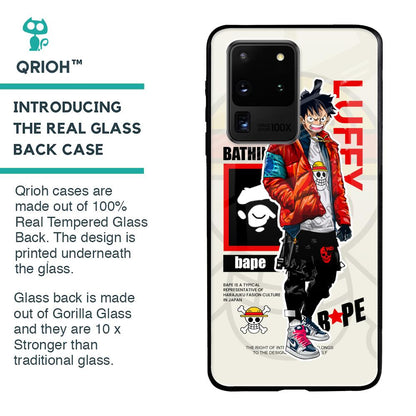 Bape Luffy Glass Case for Samsung Galaxy S20 Ultra