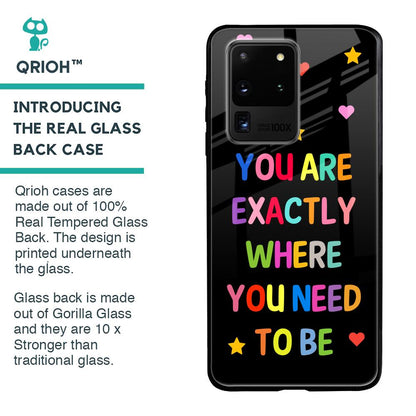 Magical Words Glass Case for Samsung Galaxy S20 Ultra