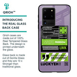 Run & Freedom Glass Case for Samsung Galaxy S20 Ultra
