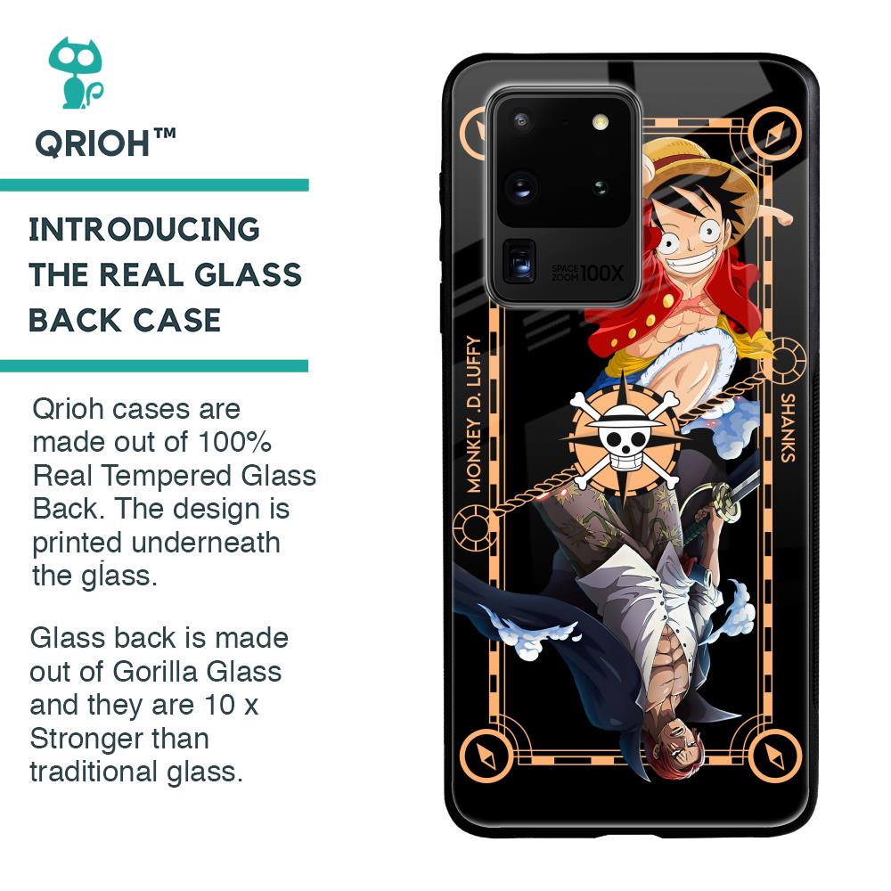 Shanks & Luffy Glass Case for Samsung Galaxy S20 Ultra