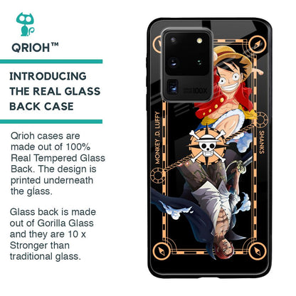 Shanks & Luffy Glass Case for Samsung Galaxy S20 Ultra