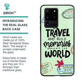 Travel Stamps Glass Case for Samsung Galaxy S20 Ultra