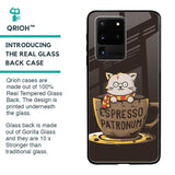 Tea With Kitty Glass Case For Samsung Galaxy S20 Ultra
