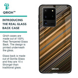 Diagonal Slash Pattern Glass Case for Samsung Galaxy S20 Ultra