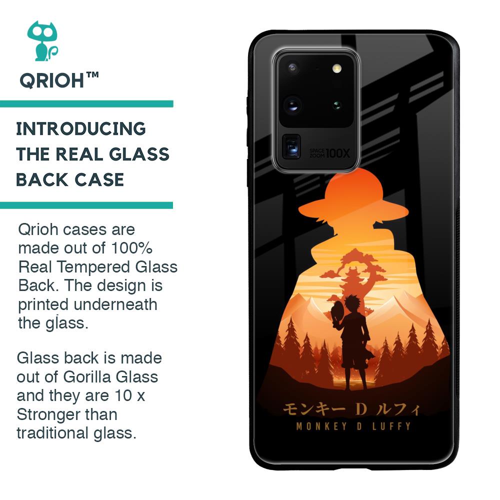 Luffy One Piece Glass Case for Samsung Galaxy S20 Ultra