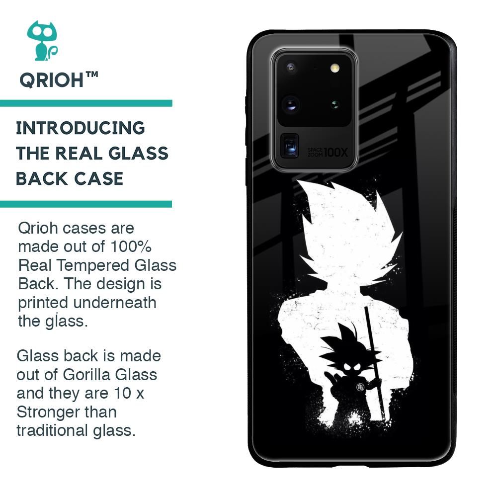 Monochrome Goku Glass Case for Samsung Galaxy S20 Ultra