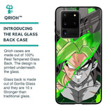 Anime Green Splash Glass Case for Samsung Galaxy S20 Ultra