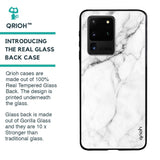 Modern White Marble Glass case for Samsung Galaxy S20 Ultra