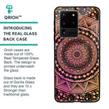 Floral Mandala Glass Case for Samsung Galaxy S20 Ultra