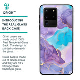 Alcohol ink Marble Glass Case for Samsung Galaxy S20 Ultra