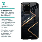 Sleek Golden & Navy Glass Case for Samsung Galaxy S20 Ultra