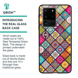 Multicolor Mandala Glass Case for Samsung Galaxy S20 Ultra