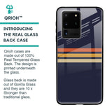 Tricolor Stripes Glass Case For Samsung Galaxy S20 Ultra