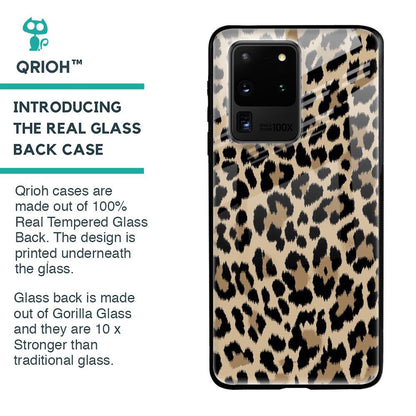 Leopard Seamless Glass Case For Samsung Galaxy S20 Ultra