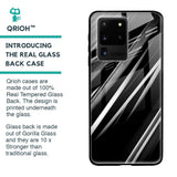 Black & Grey Gradient Glass Case For Samsung Galaxy S20 Ultra