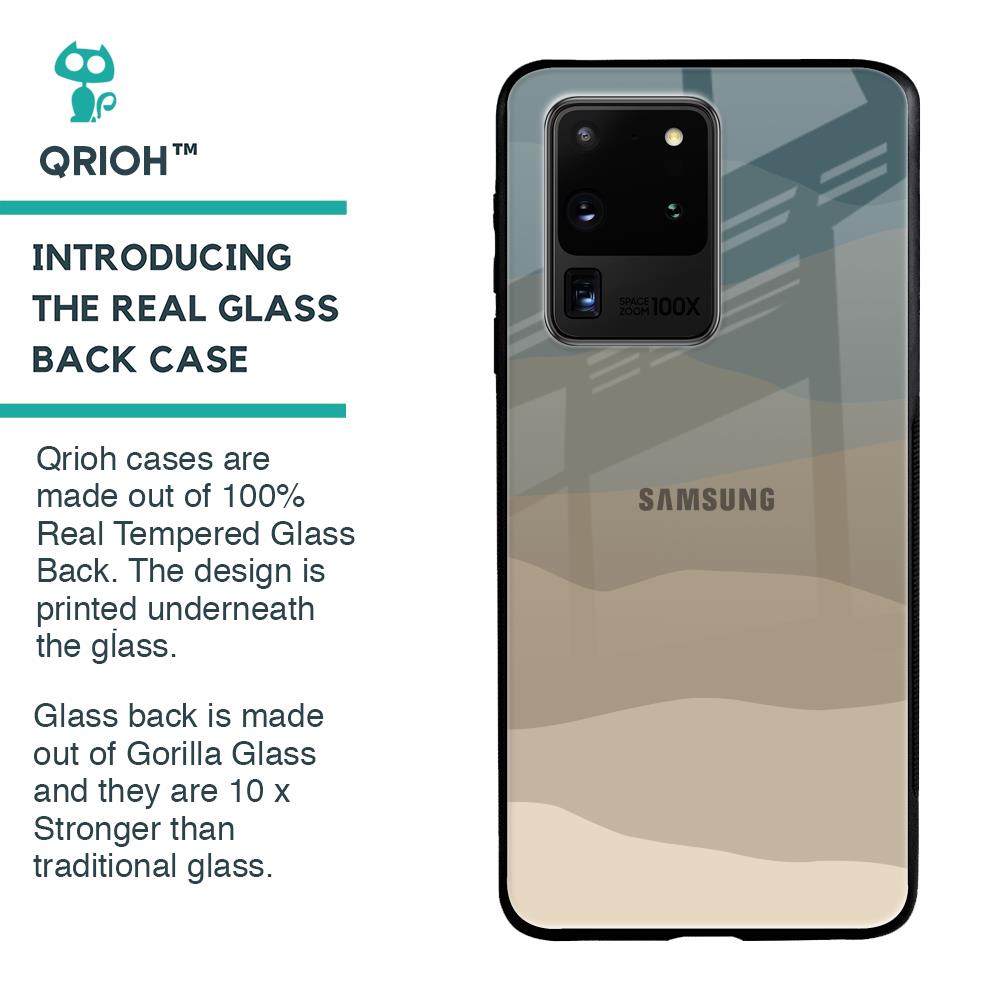 Abstract Mountain Pattern Glass Case for Samsung Galaxy S20 Ultra