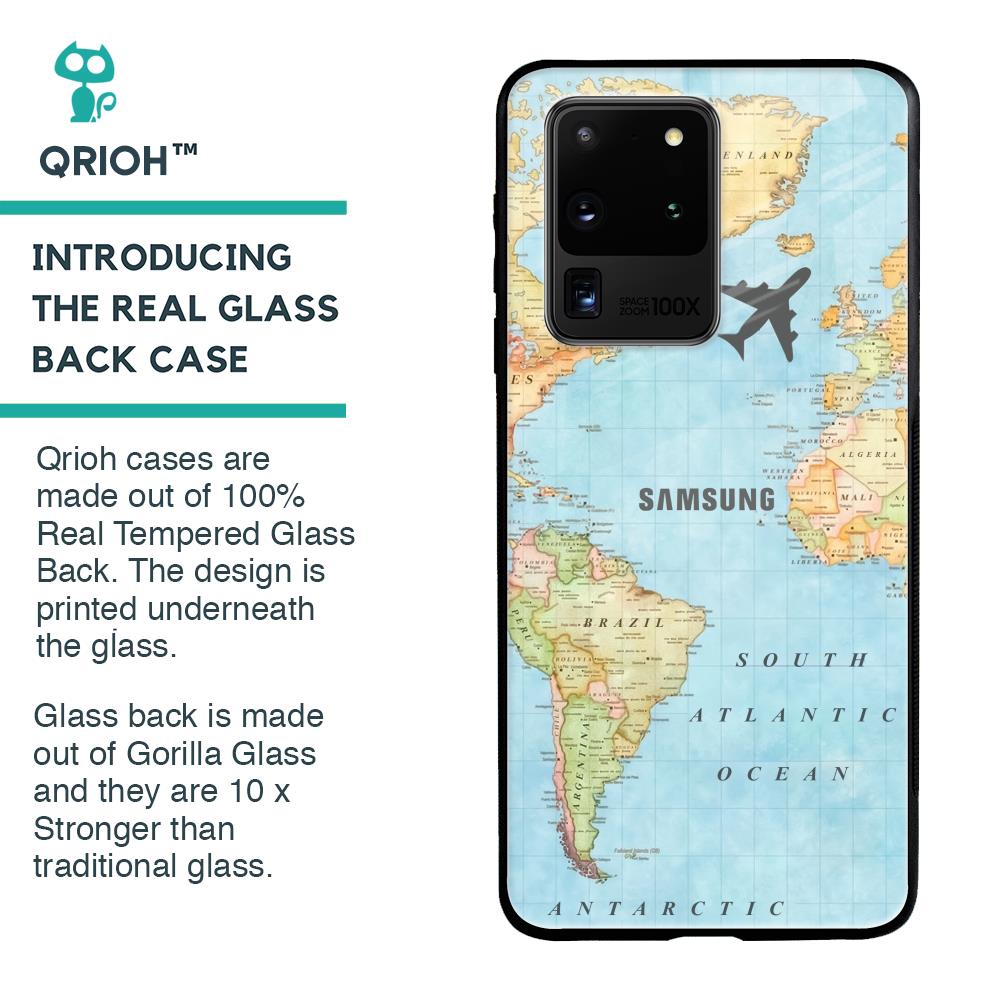 Fly Around The World Glass Case for Samsung Galaxy S20 Ultra