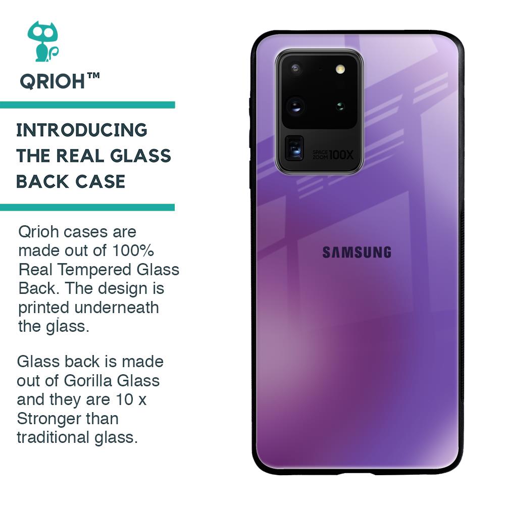 Ultraviolet Gradient Glass Case for Samsung Galaxy S20 Ultra