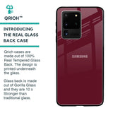 Classic Burgundy Glass Case for Samsung Galaxy S20 Ultra