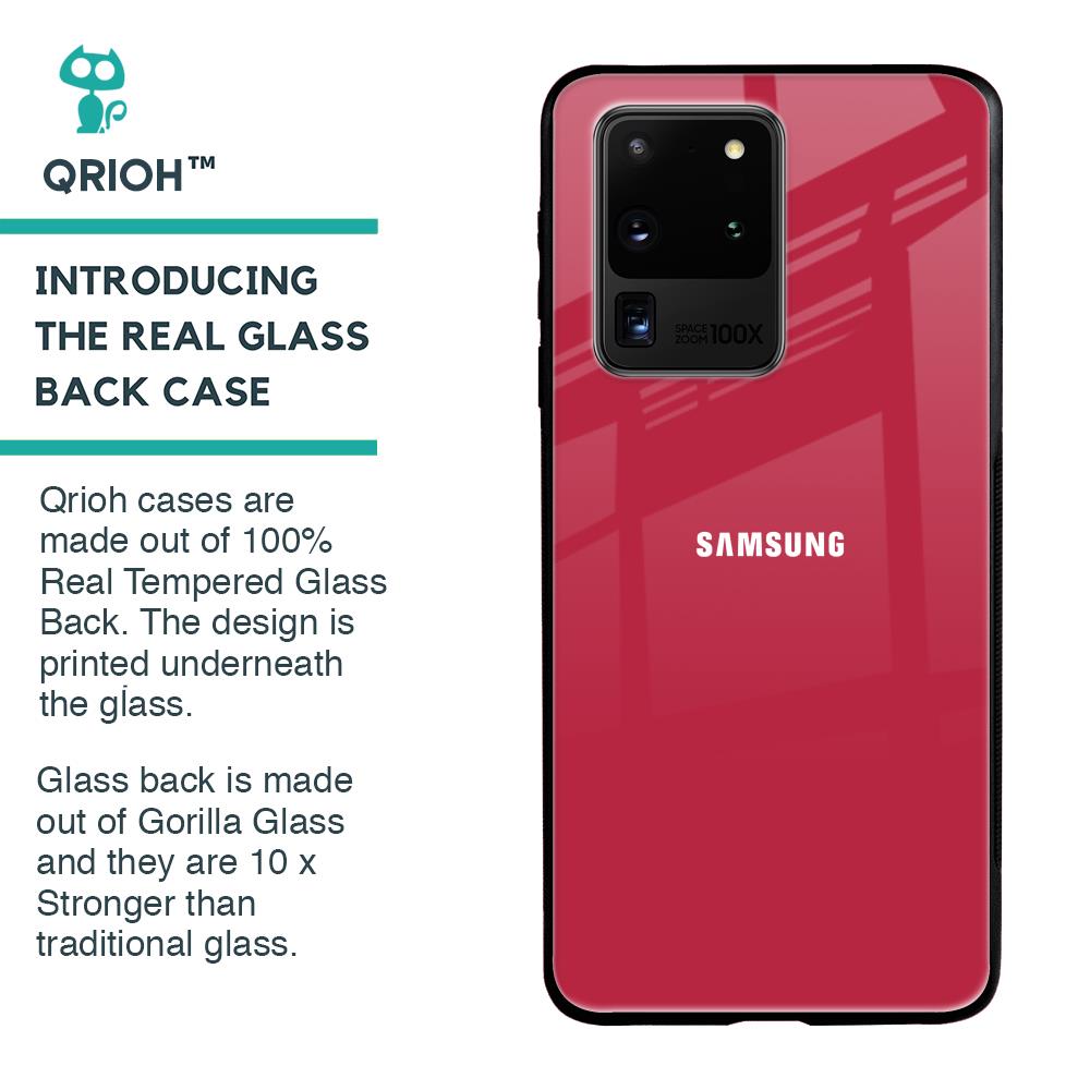 Solo Maroon Glass case for Samsung Galaxy S20 Ultra