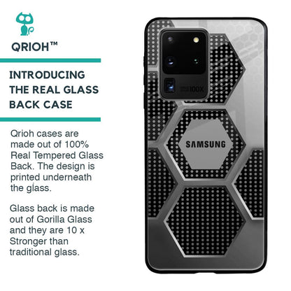 Hexagon Style Glass Case For Samsung Galaxy S20 Ultra