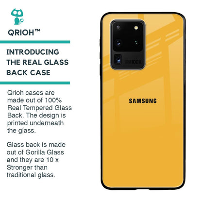 Fluorescent Yellow Glass case for Samsung Galaxy S20 Ultra