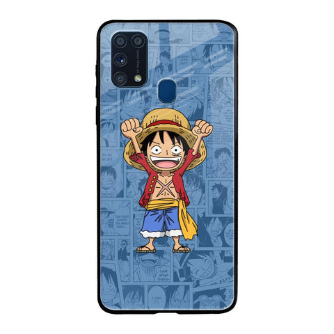 Chubby Anime Samsung Galaxy M31 Glass Back Cover Online