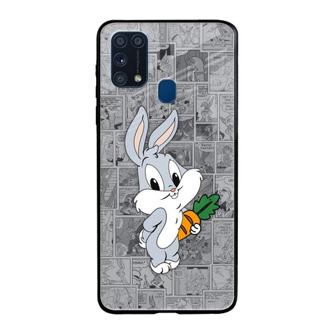 Cute Baby Bunny Samsung Galaxy M31 Glass Back Cover Online