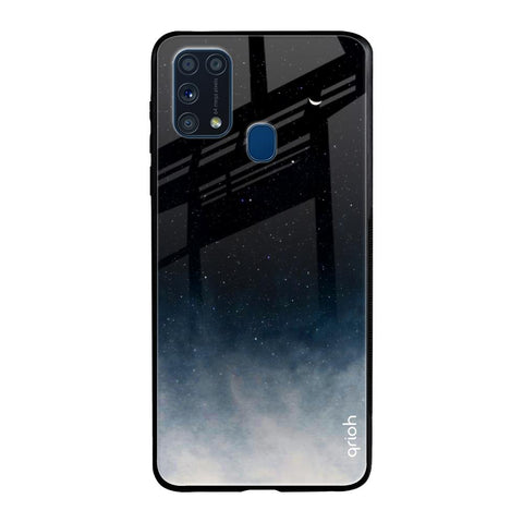 Black Aura Samsung Galaxy M31 Glass Back Cover Online