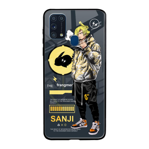Cool Sanji Samsung Galaxy M31 Glass Back Cover Online