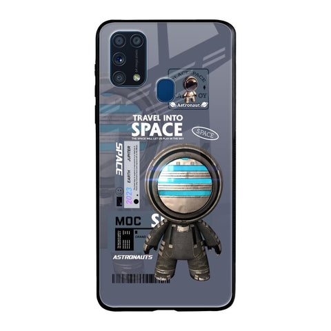 Space Travel Samsung Galaxy M31 Glass Back Cover Online