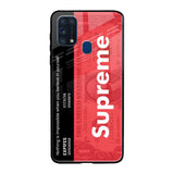 Supreme Ticket Samsung Galaxy M31 Glass Back Cover Online