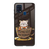 Tea With Kitty Samsung Galaxy M31 Glass Back Cover Online