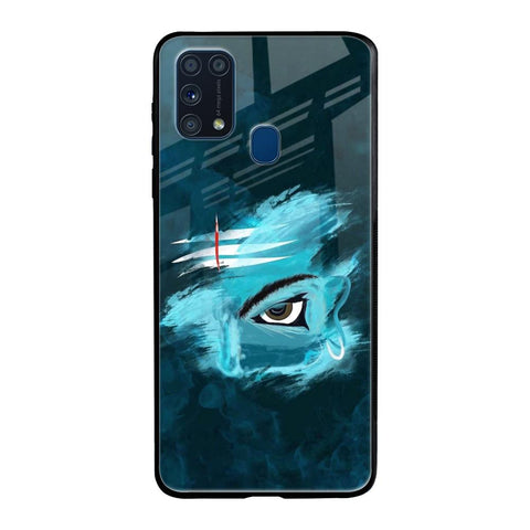 Power Of Trinetra Samsung Galaxy M31 Glass Back Cover Online