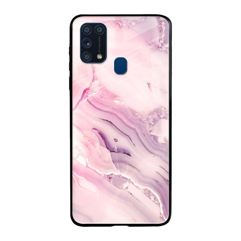 Diamond Pink Gradient Samsung Galaxy M31 Glass Back Cover Online