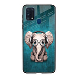 Adorable Baby Elephant Samsung Galaxy M31 Glass Back Cover Online