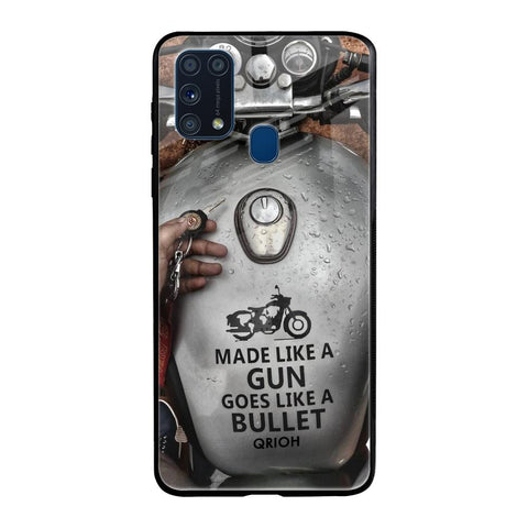 Royal Bike Samsung Galaxy M31 Glass Back Cover Online