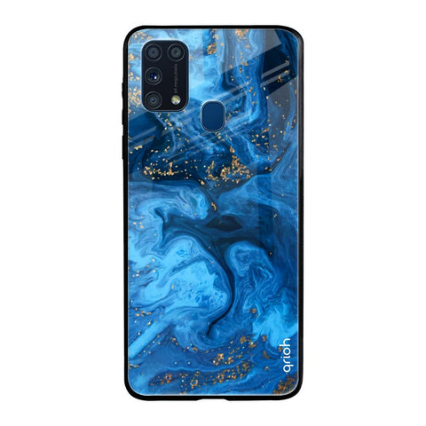 Gold Sprinkle Samsung Galaxy M31 Glass Back Cover Online