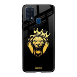 Lion The King Samsung Galaxy M31 Glass Back Cover Online